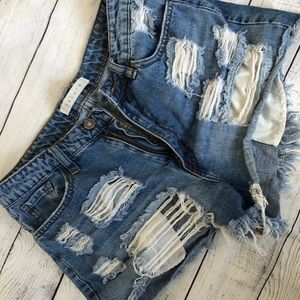 Denim shorts